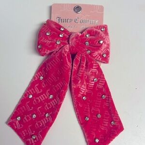 🎀Juicy Couture Pink Velvet Bow 🎀